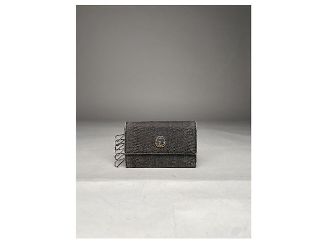 Bulgari Monedero de algodón gris Bvlgari - vista 2