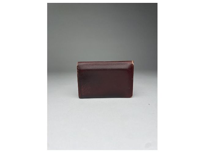 Borsa in pelle bordeaux Cartier Bordò - vista 2