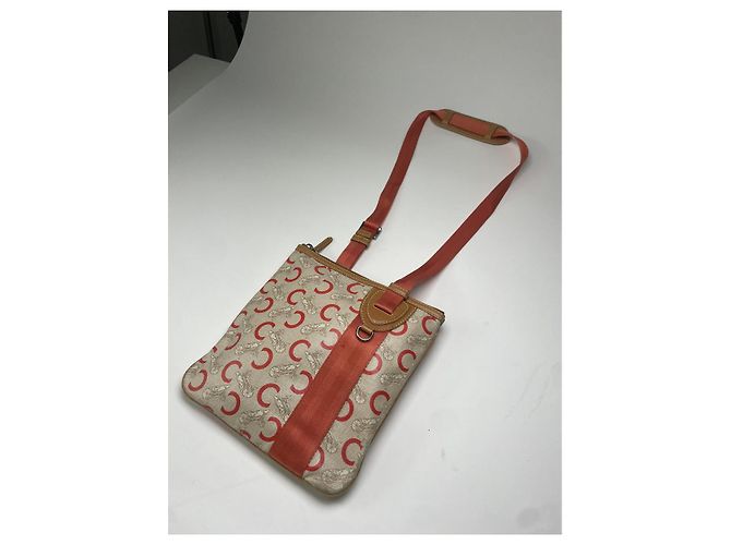 Céline Celine Triomphe orange Baumwollhandtasche - Ansicht 4
