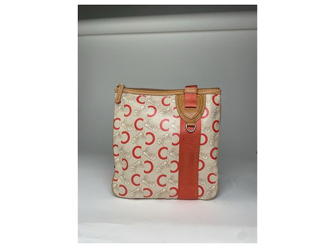 Céline Celine Triomphe orange Baumwollhandtasche - Ansicht 5