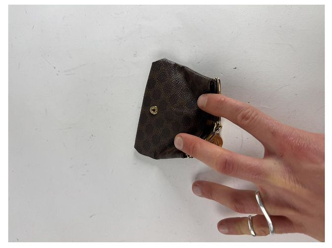 Céline Borsa in pelle marrone Celine - vista 5