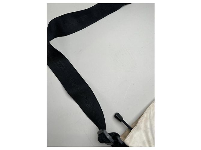 Sac à main en polyester blanc Chanel - vue 5