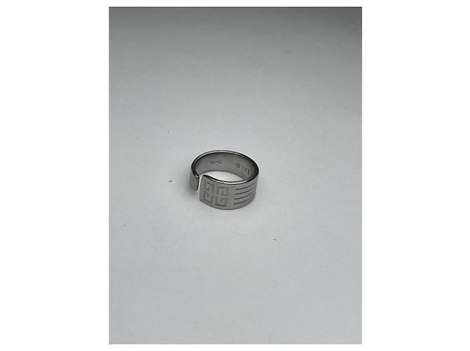 Anillo de acero plateado Givenchy Plata - vista 3