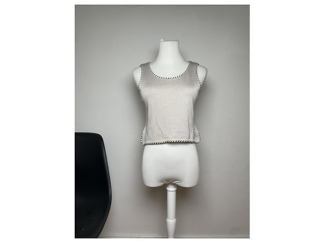 Dior J'Adior8 Top de Viscosa Plateada Plata - vista 2