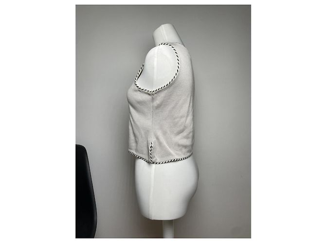 Dior J'Adior8 Top de Viscosa Plateada Plata - vista 3