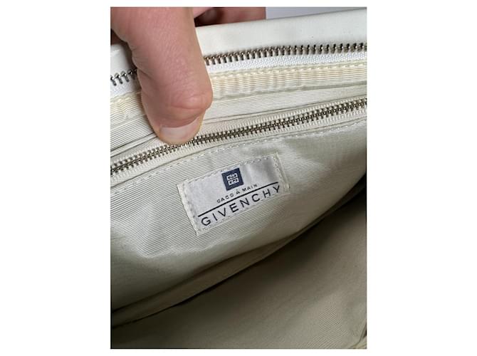 Borsa in pelle bianca Givenchy 4G Bianco - vista 4