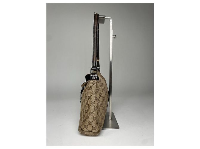 Gucci Jackie Vintage Beiger Baumwollhandtasche - Ansicht 3