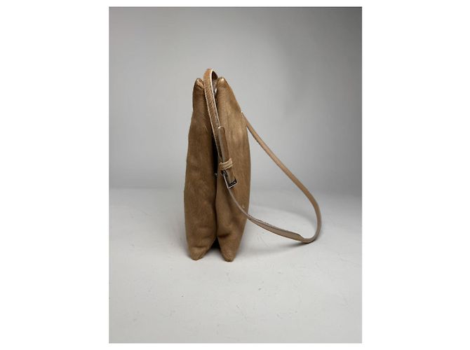 Borsa in pelliccia marrone Prada Re-Edition 2000 - vista 5