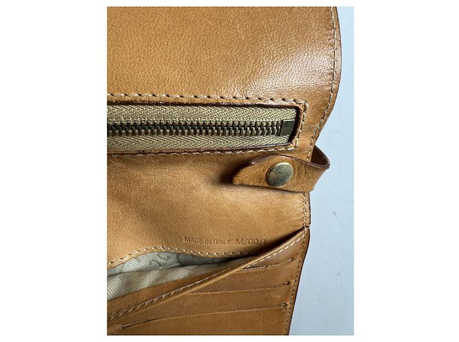Céline Borsa in pelle arancione Celine Triomphe - vista 5