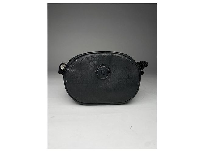 Fendi Baguette schwarze Lederhandtasche - Ansicht 5
