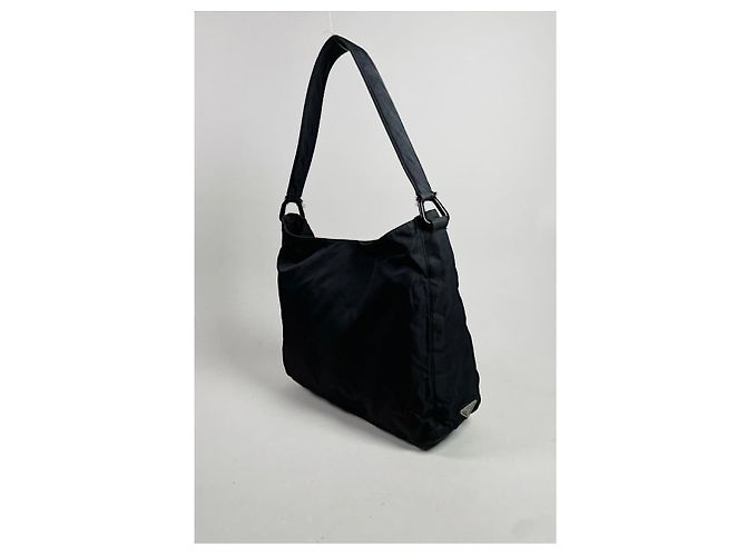 Prada Cleo schwarze Polyester-Handtasche - Ansicht 3
