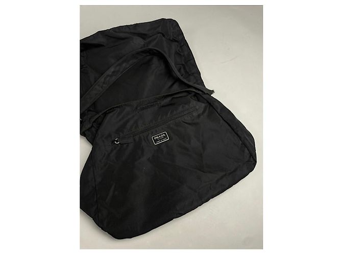 Prada Cleo schwarze Polyester-Handtasche - Ansicht 4