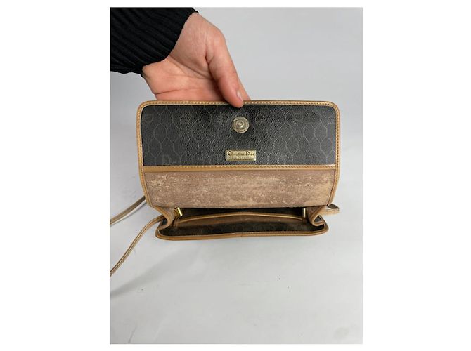 Borsa a mano Dior Saddle Trio in pelle nera Nero - vista 3