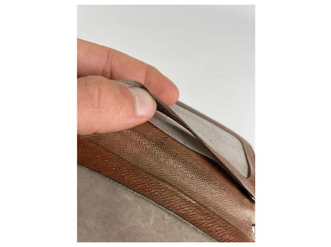 Borsa in pelle marrone Louis Vuitton - vista 5