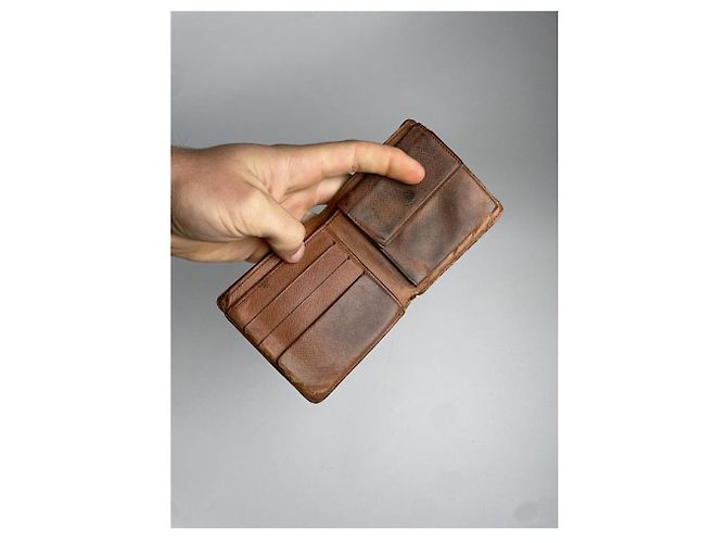 Borsa in pelle marrone Louis Vuitton - vista 4