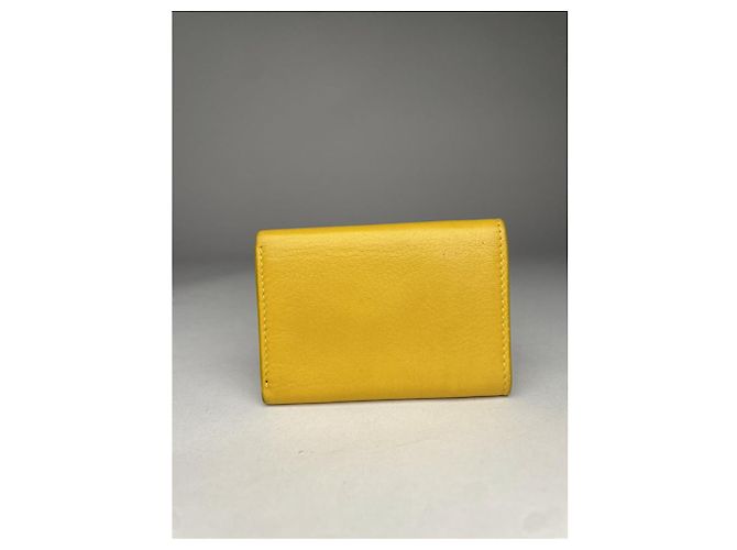 Balenciaga Gelbe Lederbörse - Ansicht 2