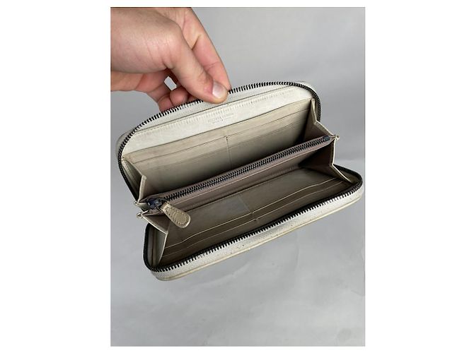 Billetera de cuero plateada Bottega Veneta Plata - vista 5