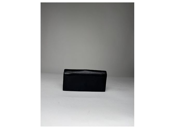 Céline Celine Triomphe Black Leather Wallet - view 2
