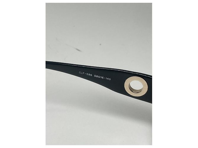 Céline Occhiali da sole in plastica nera Celine Nero - vista 3