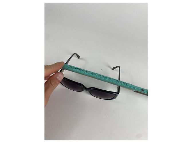 Céline Occhiali da sole in plastica nera Celine Nero - vista 4