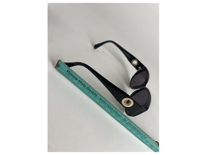 Céline Occhiali da sole in plastica nera Celine Nero - vista 5