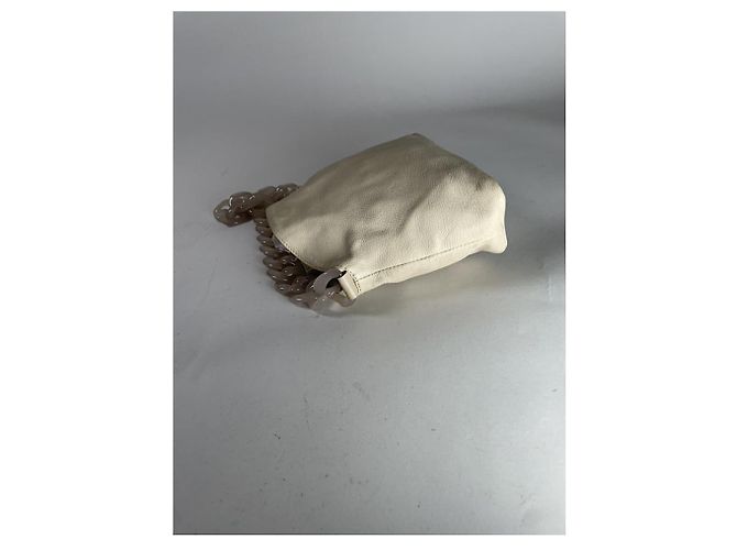 Borsa a mano in pelle beige Giorgio Armani - vista 3
