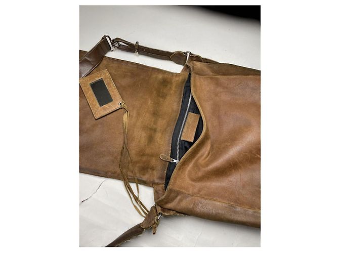 Borsa a mano in pelle marrone Balenciaga City - vista 3