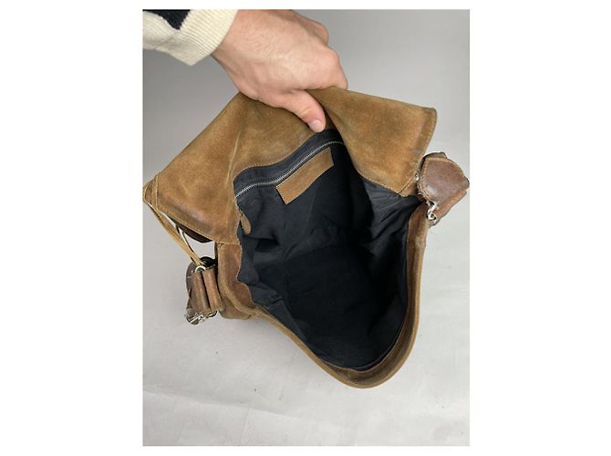 Borsa a mano in pelle marrone Balenciaga City - vista 5