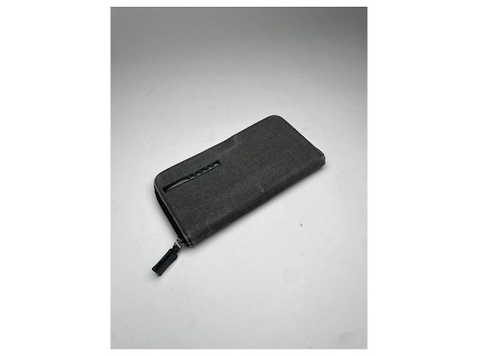 Billetera de algodón negro Prada - vista 5