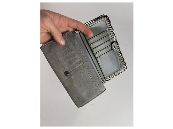 Stella Mc Cartney Cartera de cuero gris Stella McCartney - vista 4