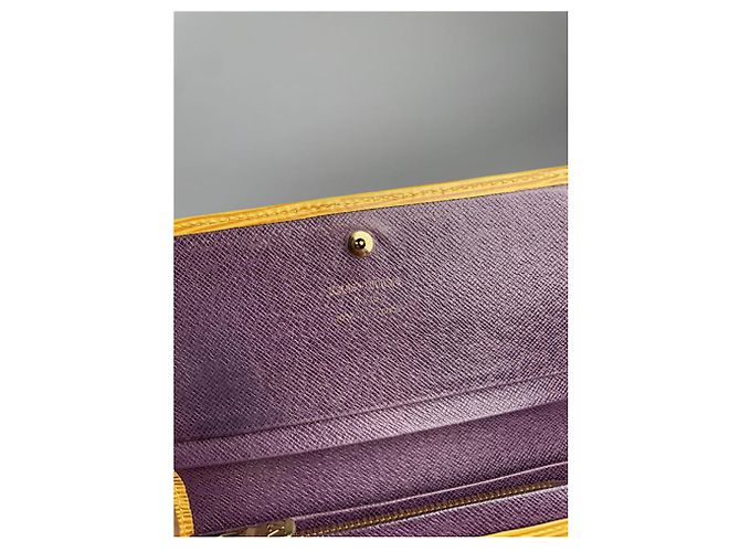 Portafoglio in pelle gialla Louis Vuitton Twist Giallo - vista 5