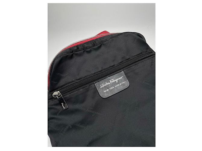 Schwarze Polyester-Handtasche von Salvatore Ferragamo - Ansicht 4
