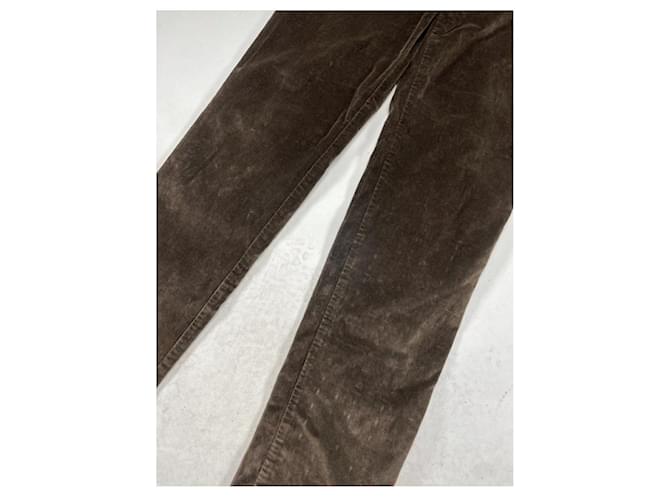 Versace braune Samthose - Ansicht 3