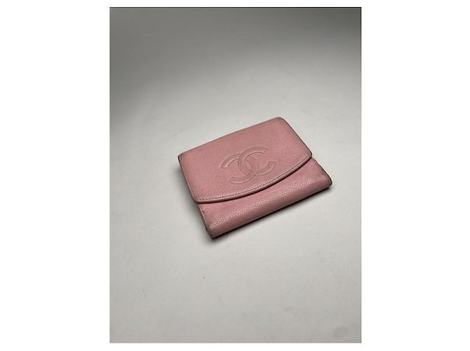 Cartera de cuero rosa Chanel Cambon - vista 3