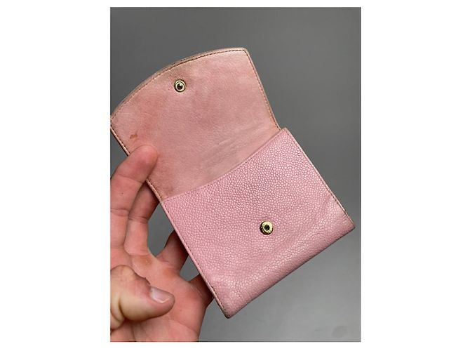 Cartera de cuero rosa Chanel Cambon - vista 5
