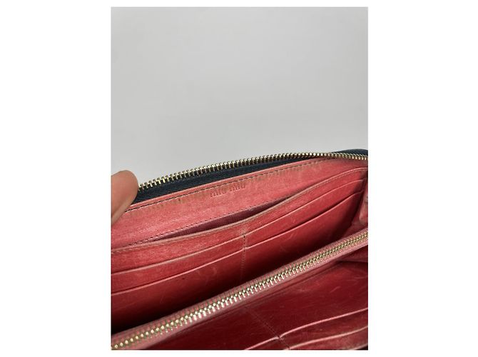 Miu Miu Metallic Leather Wallet - view 4