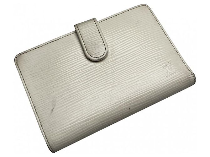 Cartera Louis Vuitton Louise de cuero blanco - vista 2