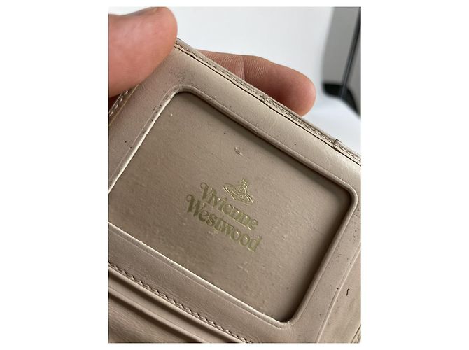 Borsa in pelle beige Vivienne Westwood - vista 4