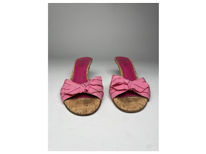 Rosa Lederabsatz von Coach Pink - Ansicht 4