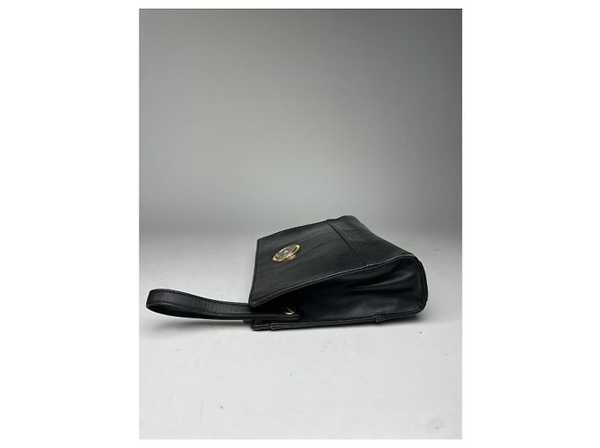 Clutch in pelle nera Gianni Versace Nero - vista 5