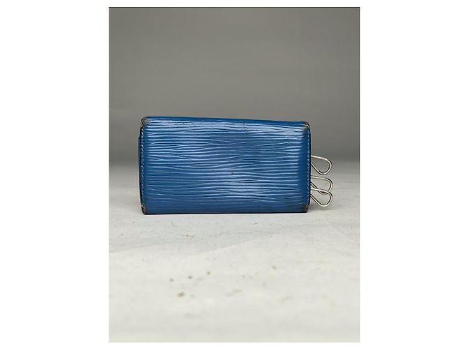 Borsa in pelle blu Lockme di Louis Vuitton - vista 5