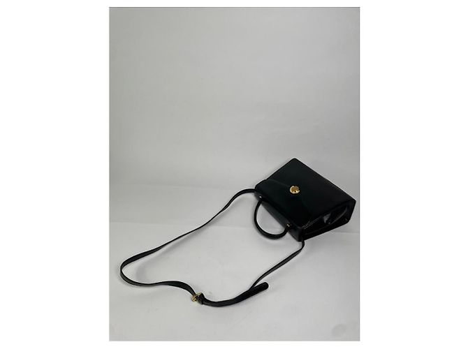Autre Marque Borsa in pelle nera non firmata Nero - vista 4