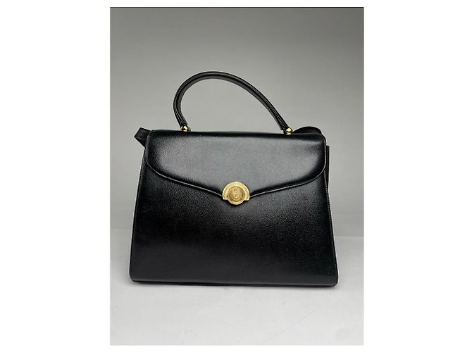 Autre Marque Borsa in pelle nera non firmata Nero - vista 5