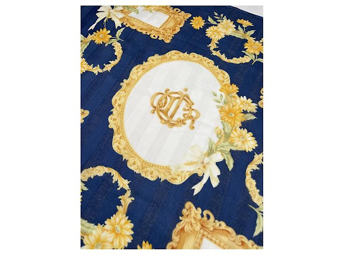 Dior Mitzah ABCDior Sciarpa in Seta Blu - vista 3