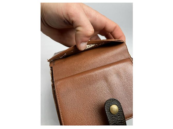 Portafoglio in pelle marrone Emilie Louis Vuitton - vista 5