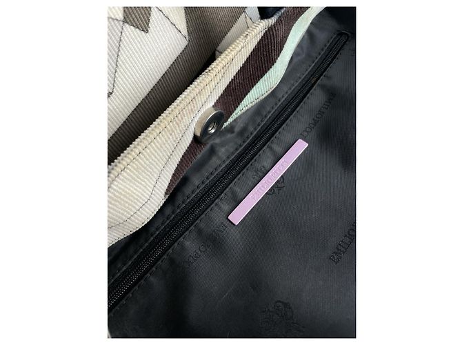 Borsa a mano in cotone marrone Emilio Pucci - vista 5