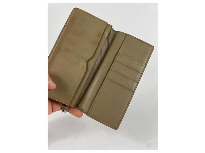 Cartera de cuero beige Yves Saint Laurent - vista 5