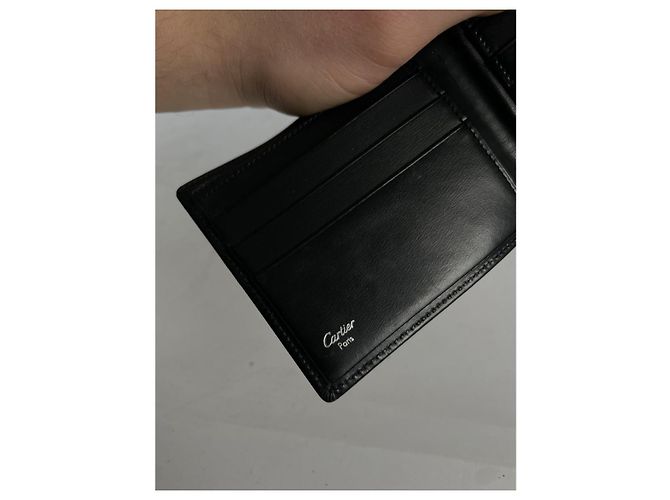 Borsa in pelle verniciata nera Cartier Nero - vista 5