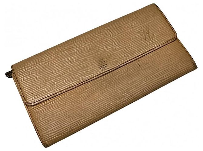 Cartera de cuero Ecru Louise de Louis Vuitton Crudo - vista 2