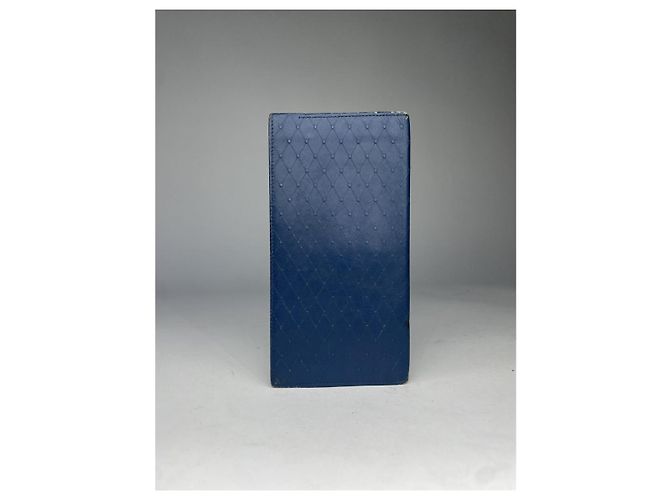 Borsa in pelle blu Gianni Versace - vista 2